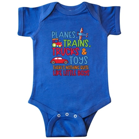 

Inktastic Planes Trains Trucks and Toys Nothing Quite Like Little Boys Gift Baby Boy Bodysuit