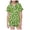 p-2Green10, variant on CAIVO Girls Polka Dots Printed 2 Piece Pajama Sets Lapel Short Sleeve Button Down Shirt With Shorts Children Kids Homewear Nightwear