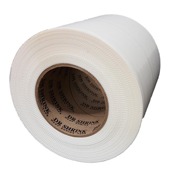 Dr Shrink Boat Shrink Wrap Seam Tape DS-706WP Synthetic Rubber Based Clear Adhesive; Moisture Resistant; Pinked; Oriented Polyethylene; Single