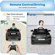 EastVita Kids 12V Ride on Cars (Licensed Land Rover) Ride on Electric Toys with Parent Remote Control, MP3 Player, Rocking, Pull Rod 3 Age+
