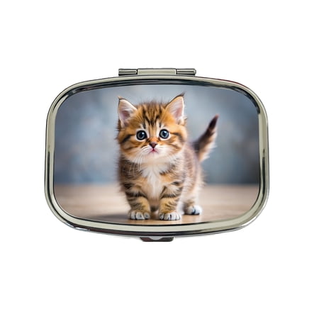 Munchkin Cat Kitten Photo Small Travel Handbag Pill Box Case