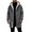 # Dark Gray, variant on YABCSAZ Men's Waterproof Fleece Lined Rain Jacket Lightweight Softshell Raincoat Winter Hiking Windbreaker with Hood
