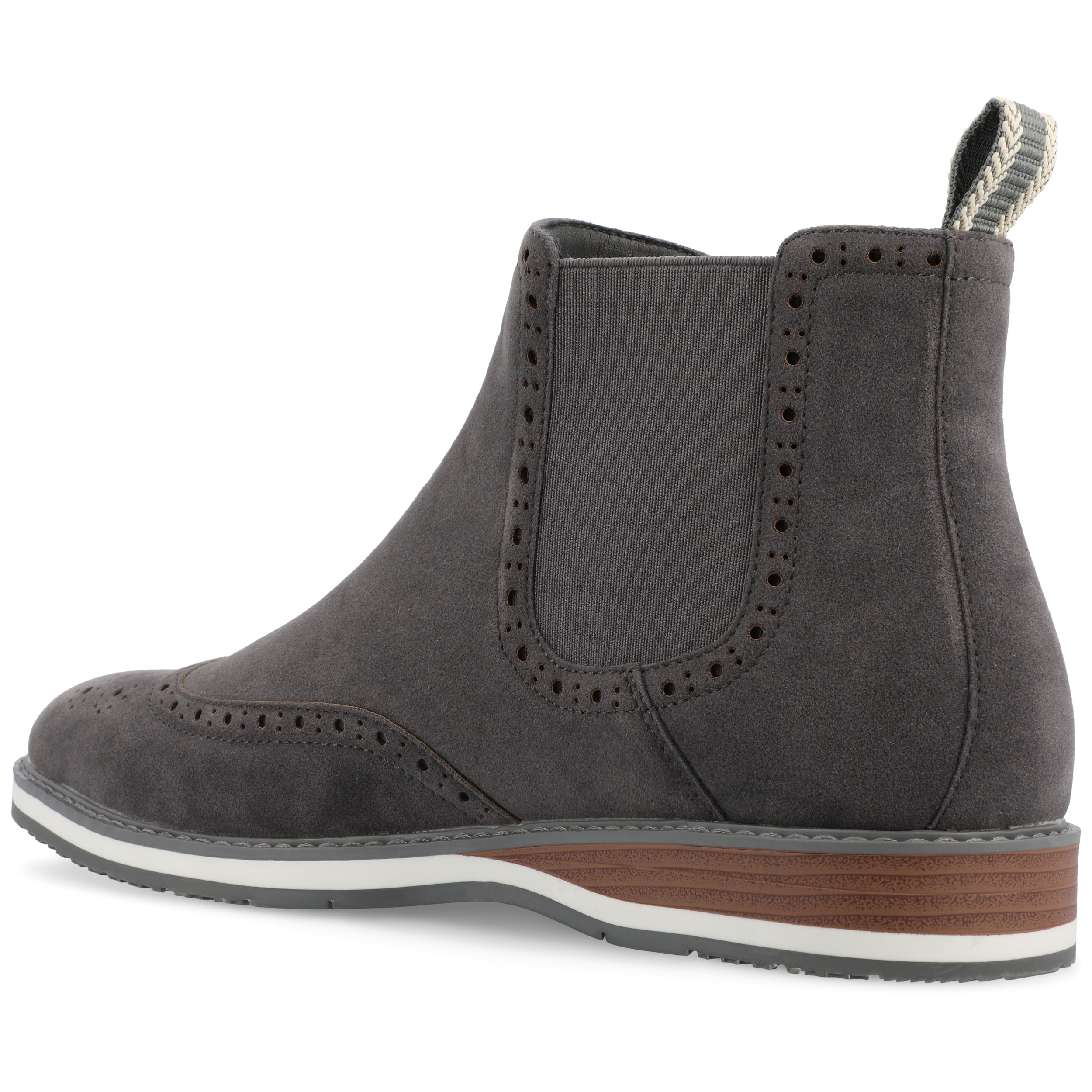 Vance Mens Thorpe Wingtip Slip-on Chelsea Boot