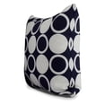 thumbnail image 2 of Simply Daisy, 18 x 18 Inch, Small Modcircles, Geometric Print Pillow, Navy Blue, 2 of 2