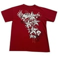 thumbnail image 3 of T Shirts For Women Trendy Star Print Short Sleerainbowe Summer Tops Stylish Pullorainbower Graphic Tees Red Aesthetic Y2K Clothing L, 3 of 4