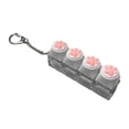 thumbnail image 1 of larppty Cats Paw Sound Keyboard Keychain Sound Keyboard Fidget Clicker Clicky Keycap Clicker Keychain Portable Noise Maker Cats Paw Fidget Anxiety Keyboards Keychains Gift for Adults office Travel（A）, 1 of 6