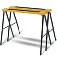 thumbnail image 4 of QueipA 2 Pack Heavy Duty Saw Horse Steel Folding Legs Sawhorse 275 lbs Capacity, 4 of 11