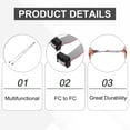 thumbnail image 3 of 5 Pcs Flat Ribbon Cable, 2.54mm Pitch 12mm Width 100cm Long 10 Pin, 3 of 5