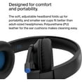 thumbnail image 5 of Belkin SoundForm Inspire Wireless Over-Ear Headset for Kids, Online Learning & Travel w/Built-in Microphone, 85dB Safe Volume Limit, 35H Battery - Compatible w/iPhone, iPad, Galaxy & More - Black, 5 of 9