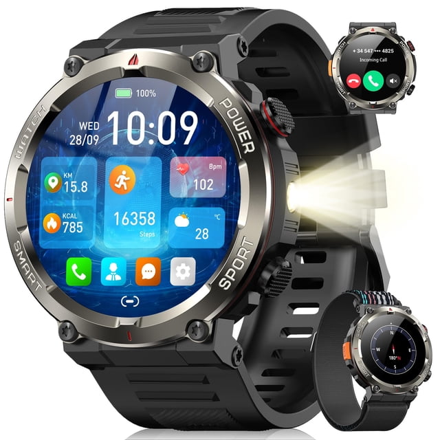 Relógio Militar Blackview Smart 1,45" Bateria de 100 Dias