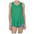 thumbnail image 2 of MRULIC tank top for women Women Summer Round Neck Loose Sleeveless Shirt Casual Tunic Tops Blouse Womens tank tops Green + L, 2 of 9