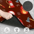 thumbnail image 3 of Honeii Fire Extinguisher Print Car Foot Mat Four-Piece Set - Front & Rear Universal Car Floor Mats for SUVs, Trucks, Sedans, 3 of 7