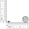 thumbnail image 6 of Gem Stone King 10K Two Tone Gold Brown Smoky Quartz Solitaire Engagement Ring for Women | 0.50 Cttw | Round 5MM | Gemstone Birthstone | Size 8, 6 of 6
