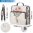 thumbnail image 2 of FORMRS Zipper Binder with Shoulder Strap 2-inch Ring 500 Sheet Capacity File Bag, Beige Cute Flower, 2 of 5