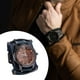 thumbnail image 3 of Reloj de pulsera para hombre, correa ancha, hebilla clásica de cuero, reloj de pulsera, reloj de puño Azul, 3 of 9