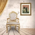 thumbnail image 3 of Unknown 12x14 Gold Ornate Wood Framed with Double Matting Museum Art Print Titled - Terrier Trouble VI, 3 of 4