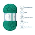 thumbnail image 3 of CBC Perfectly Posh Chenille Yarn for Knitting, Crocheting and Amigurumi - 6 Pack (7 oz / 200 g, 233 yards Each Skein), Grass Green, Gauge 5 Bulky, 3 of 9