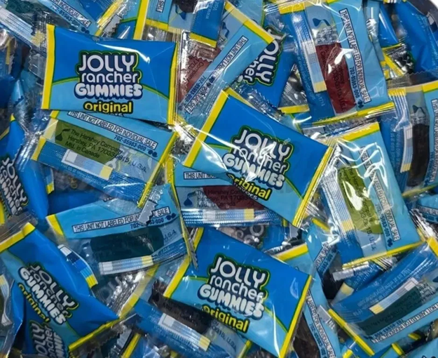 Jolly Rancher Gummies Assorted Fruit Flavored, Bulk Fun Size Candy (3 Pounds)