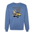 thumbnail image 2 of Wild Bobby, Driving Trucks and Taggin Bucks Retro Ford F150 Hunting, Cars and Trucks, Unisex Crewneck Graphic Sweatshirt, Vintage Heather Blue, Large, 2 of 4