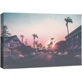 thumbnail image 3 of PixonSign Canvas Print Wall Art Sundown on The Neighborhood Nature Clouds Photography Modern Art Contemporary Landscape Fun Multicolor Pastel for Living Room, Bedroom, Office - 32x48, 3 of 5