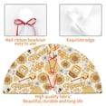 thumbnail image 4 of Rateoe Honey Honeycomb Print Christmas Tree Skirt 48" for Xmas Holiday New Year Party Circle Tree Mat Ornaments Decoration, 4 of 7