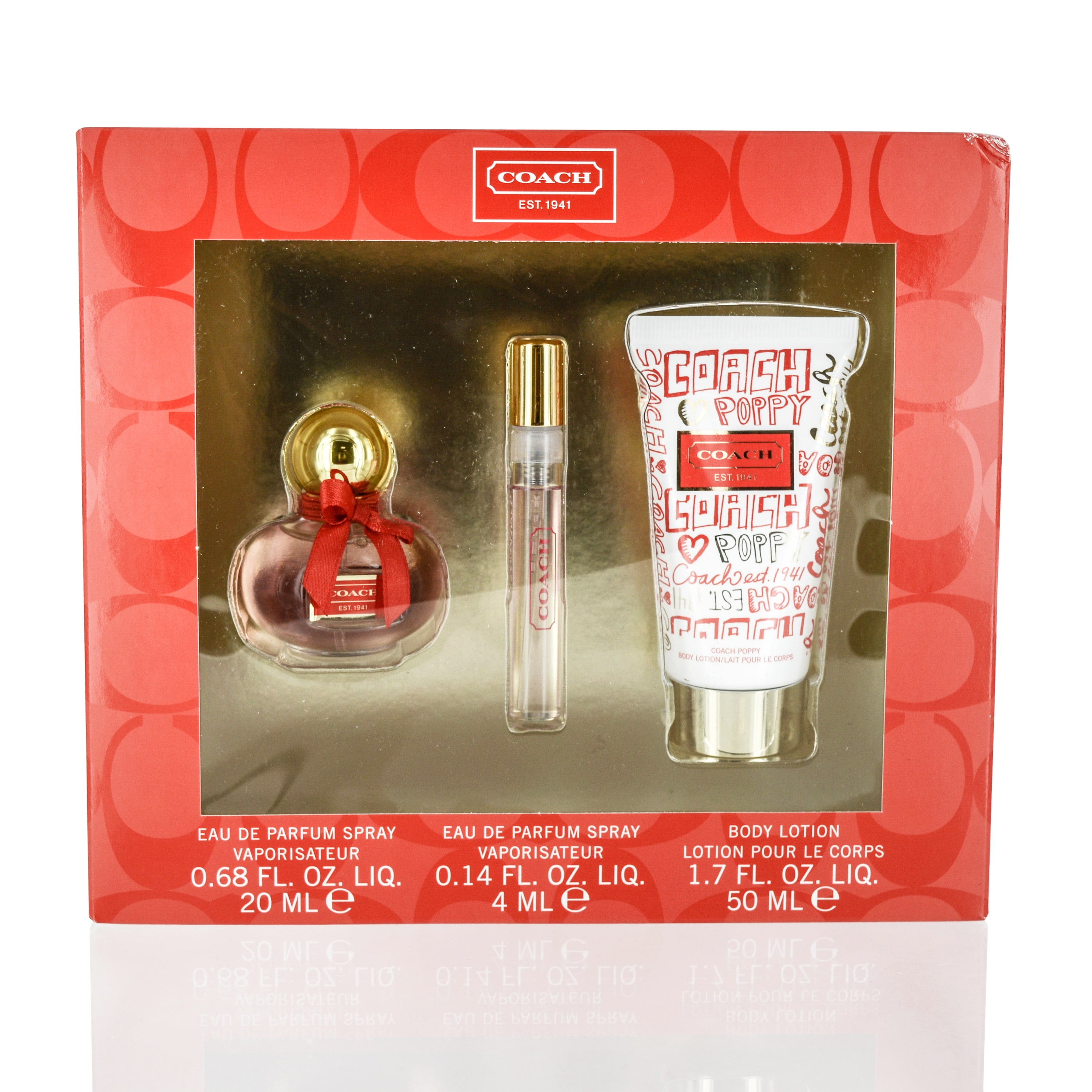 coach poppy flower perfume gift set