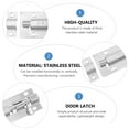 thumbnail image 6 of LEORX 3Pcs Stainless Steel Door Safety Latches Simple Design Easy Install Home Use Silver, 6 of 7
