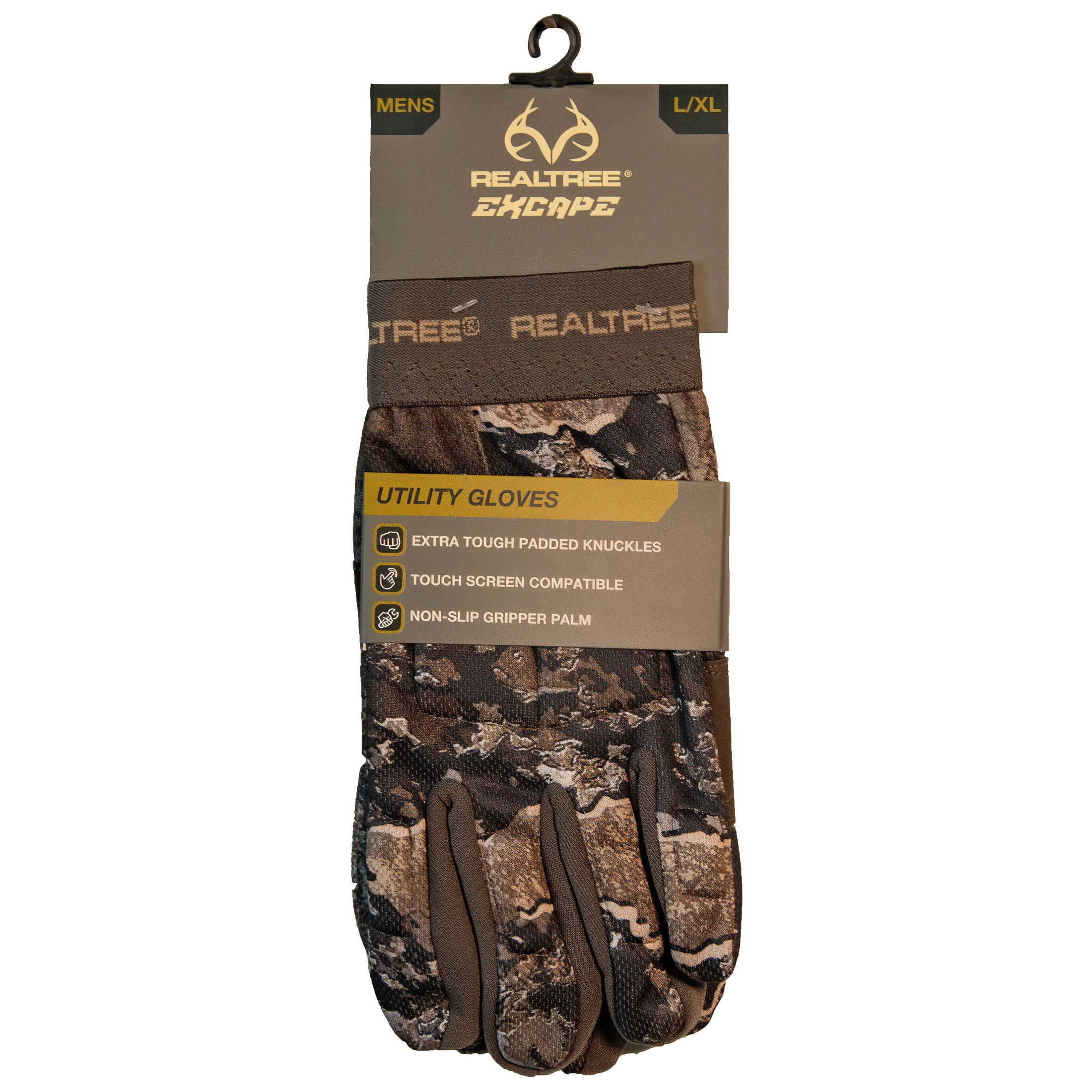 Realtree Excape Men's Utility Hunting Touchscreen Gloves