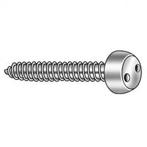 Tamper-Pruf Screws Sheet Metal Scrw,#10,18-8SS,2"L,PK10 121600
