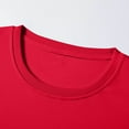 thumbnail image 5 of LpwkSSA Men's Basic Crewneck Sweatshirts Solid Color Essential Round Neck Pullover Long Sleeve Casual Minimalist Stretch Cotton Comfort Fit Layering Shirt Red L, 5 of 6