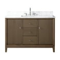 thumbnail image 4 of Vanity Art 48" Bathroom Vanity with Sink and Engineered Marble Top, Freestanding Storage Cabinet with 2 Drawers, 2 Shelves and 1 Flip Down Tray, 4 of 9