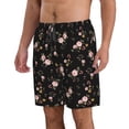 thumbnail image 2 of Naloa Flowers Men's Beach Shorts, Surfing shorts, Swim trunks, Quick Dry Swim Trunks for Surfing Beach Fun - 3X-Large, 2 of 9