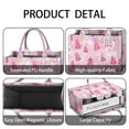 thumbnail image 4 of Large Capacity Tote Bag,Pink Christmas Tree Handbag Fashion Luxury Tote Bag,15.7"x13"x 5.1" Inches,Laptop Compatible, 4 of 6
