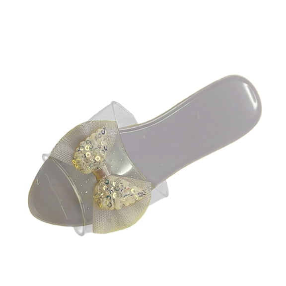 Girls Jelly Sandals Kids Heels Slip on High Heels Lightweight Plastic for Children's Pretend Play Games