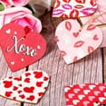 thumbnail image 6 of SLYNSHome 36Pcs Wooden Hearts Ornaments for Crafts Valentine's Day Decoration,Hearts Ornaments with Rope for Wedding Party Xmas Tree Decor, 6 of 9