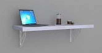 MCC Wall Mounted Desk Bar Table for Small Spaces Kitchen Counter, Laundry Shelf, Computer Workbench for Wall, Dining Tables and Free Spirit Level Gift