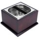 thumbnail image 2 of Papelera De Café, Caja De Acero Inoxidable Antideslizante De Gran Capacidad, Base De Madera Con Diseño De ángulo De Arco De Pared Interior Para Verter Café Molido En El Hogar Octpeak S, 2 of 8