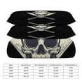thumbnail image 2 of Funda de edredón con diseño de calavera de chef, gorro de chef, para cocinar, barbacoa, parrilla, tamaño king y queen, juego de 3 piezas suave, 1 funda de edredón y 2 fundas de almohada con cierre de, 2 of 8
