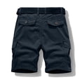 thumbnail image 4 of Mens Camo Cargo Shorts Wild Outdoor - Cotton Relaxed Fit Utility Multi-Pocket Shorts Design for Outdoor Wild Activities and Casual Daily Wear Blue L, 4 of 5