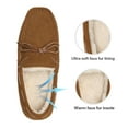 thumbnail image 2 of Dream Pairs Sheepskin Mens Suede Shearling Moccasin Toe Slippers Slip On Shoes Au-Loafer-02 Tan Size 10, 2 of 5