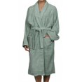 thumbnail image 1 of Superior Egyptian Cotton Unisex Terry Cotton Bath Robe Sage  Medium, 1 of 1