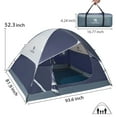 thumbnail image 6 of Camel Crown 3-4 Person Dome Tent Waterproof Camping Tents Outdoor Travel Backpacking Tent,Navy Blue Gray, 6 of 9