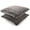 Grey, variant on Cheer Collection Faux Fur 18-inch Throw Pillow (Set of 2)