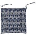 thumbnail image 3 of Coussin, Pur Coton Lin Épais Coussin de Chaise Simple pour Sol Éléphant Bleu, 3 of 8