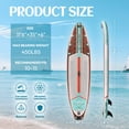 thumbnail image 3 of Ultifit Inflatable Paddle Board Extra Wide 450 Lbs Capacity Anti-Slip Design with SUP Accessories and Seat 11'6" x 35" Brown, 3 of 8