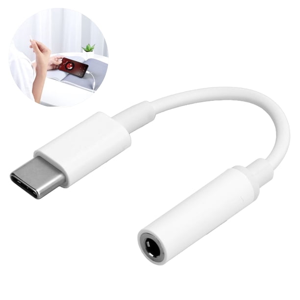 Adaptador de Tipo C A 3.5 mm, Adaptador de Audio de Resistencia Duradera Adaptador de Cable de Audio Alambre de Cobre Alta Velocidad para M10 P20