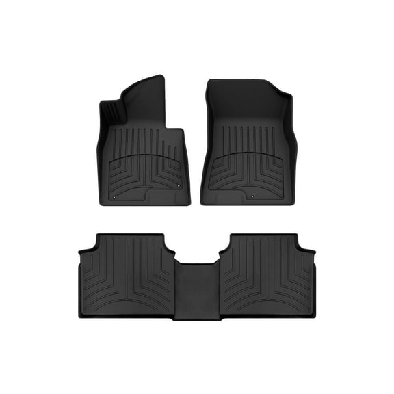 WeatherTech FloorLiner HP Custom Fit Floor Mats compatible with Sonata, K5 - 1st & 2nd Row, Black