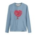 thumbnail image 4 of Mikilon Women's 3/4 Sleeves Sweatshirts Fashion Graphic Print Blouse Round Neck Casual Tops, 4 of 4