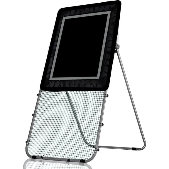 ANDGOAL Lacrosse Rebounder,3X4 FT Folding Lacrosse Bounceback/Return Net,With extra goal net