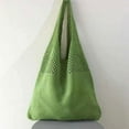 thumbnail image 4 of Bolso de mano de poliéster Minnieouse para mujer con gorro de playa Ligero y elegante color verde, 4 of 6